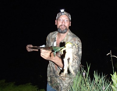 Frog giggin' is a great way to take a break from the summer heat and still put some grub in the frying pan.